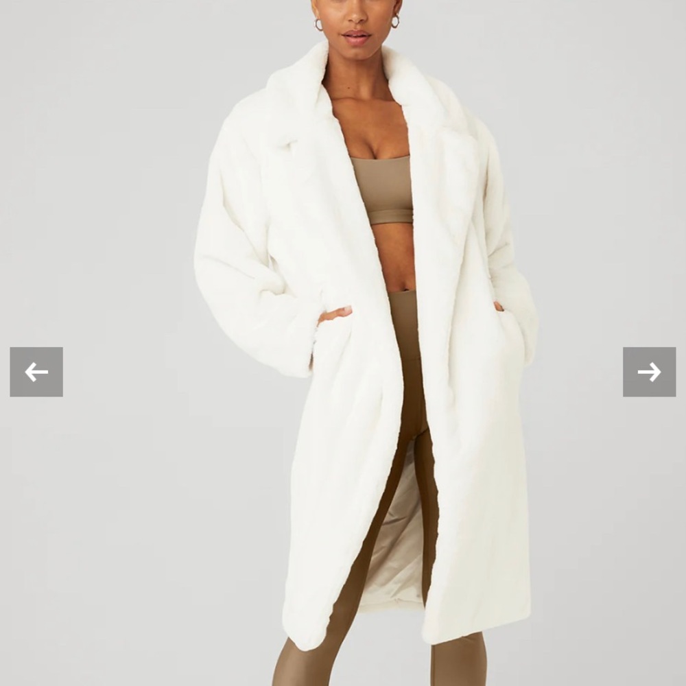 Oversized Faux Fur Trench from Alo Yoga
